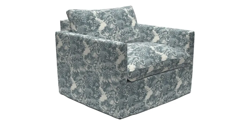 Heyshott Snuggler in Two Tone Plain Biscuit. Loose cover option available