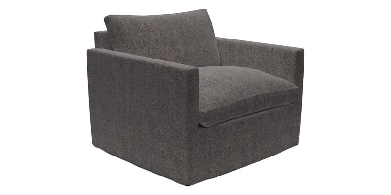 Heyshott Snuggler in Two Tone Plain Biscuit. Loose cover option available
