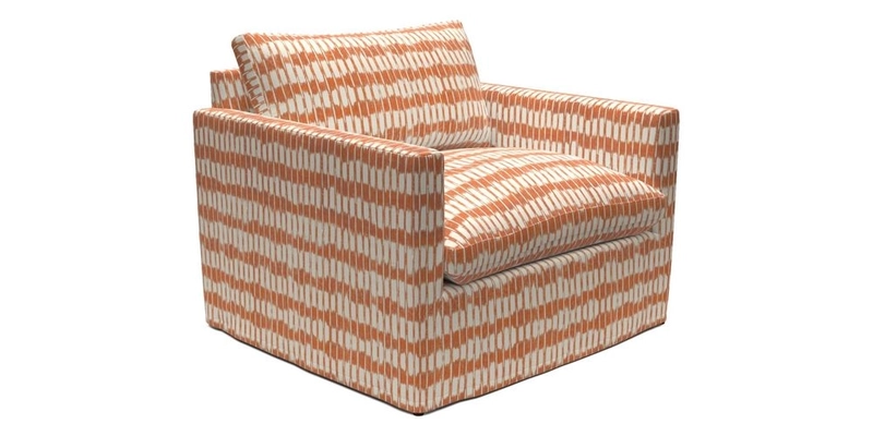 Heyshott Snuggler in Two Tone Plain Biscuit. Loose cover option available