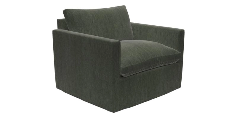 Heyshott Snuggler in Two Tone Plain Biscuit. Loose cover option available