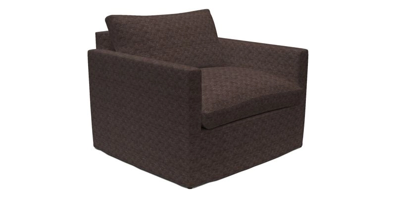 Heyshott Snuggler in Two Tone Plain Biscuit. Loose cover option available