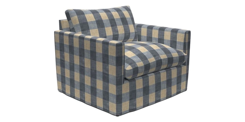 Heyshott Snuggler in Two Tone Plain Biscuit. Loose cover option available
