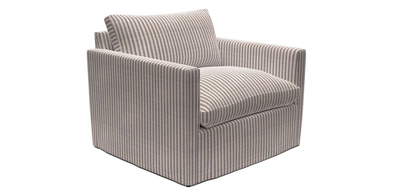 Heyshott Snuggler in Two Tone Plain Biscuit. Loose cover option available