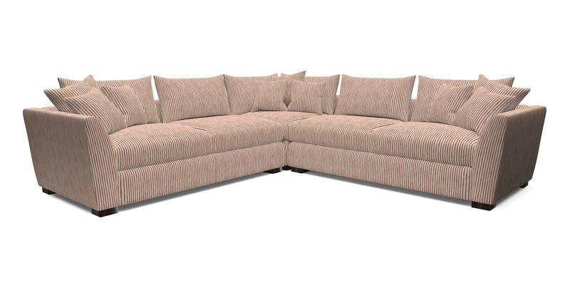 Hambledon Large Corner Group in Plain Two Tone Calico with Scatters in Cloth 22 Weaves