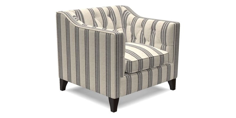 Haresfield Dipped Arm Chair in Two Tone Plain Biscuit