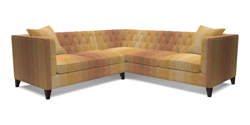 Haresfield Corner Sofa in Two Tone Plain Biscuit