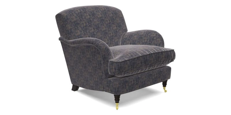 Kentwell Chair in Caroline Maria Applebee Collage Wildflowers with fringe in Sophie Bullion Currant
