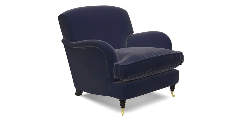 Kentwell Chair in Caroline Maria Applebee Collage Wildflowers with fringe in Sophie Bullion Currant
