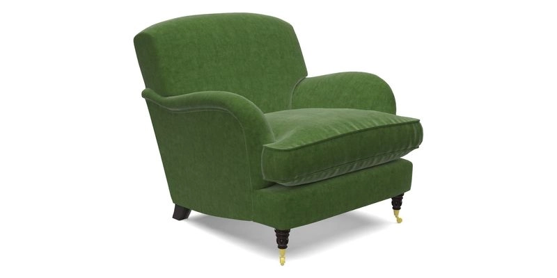 Kentwell Chair in Caroline Maria Applebee Collage Wildflowers with fringe in Sophie Bullion Currant