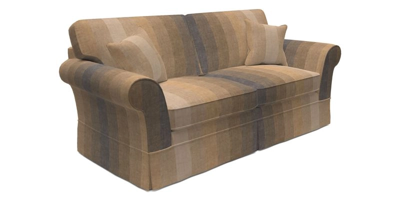 Lanhydrock 3 Seater Sofa in Floral Linens Lela Mystery Indigo