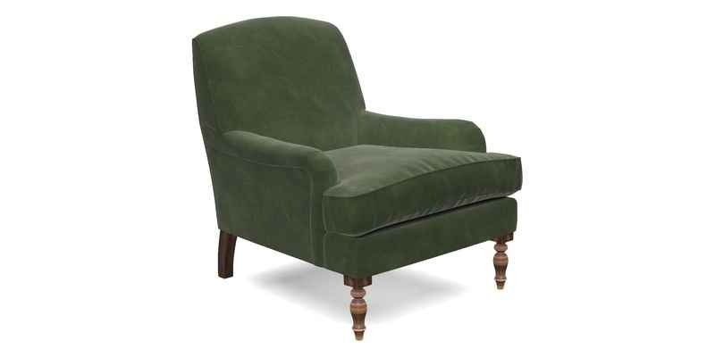 Lyndhurst Chair in V&A Threads of India Opulent-Velvets Lahore Dynasty Slate