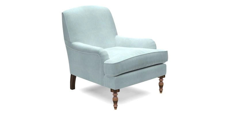 Lyndhurst Chair in V&A Threads of India Opulent-Velvets Lahore Dynasty Slate