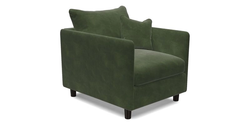Madehurst Chair in Two Tone Plain Biscuit. Loose cover option available