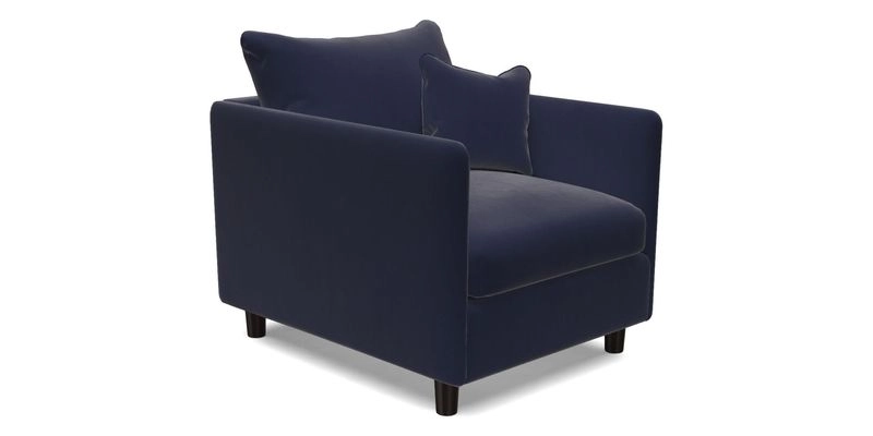Madehurst Chair in Two Tone Plain Biscuit. Loose cover option available
