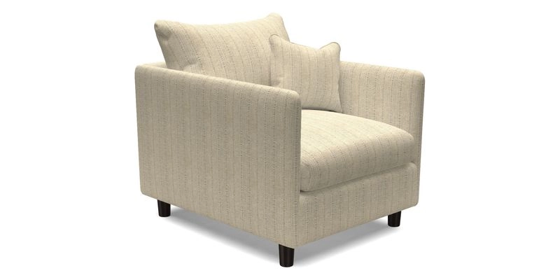 Madehurst Chair in Two Tone Plain Biscuit. Loose cover option available
