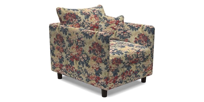 Madehurst Chair in Two Tone Plain Biscuit. Loose cover option available