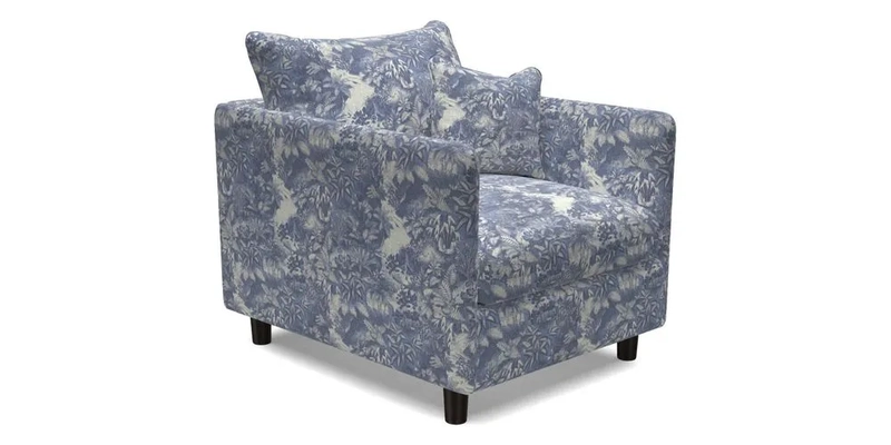 Madehurst Chair in Two Tone Plain Biscuit. Loose cover option available