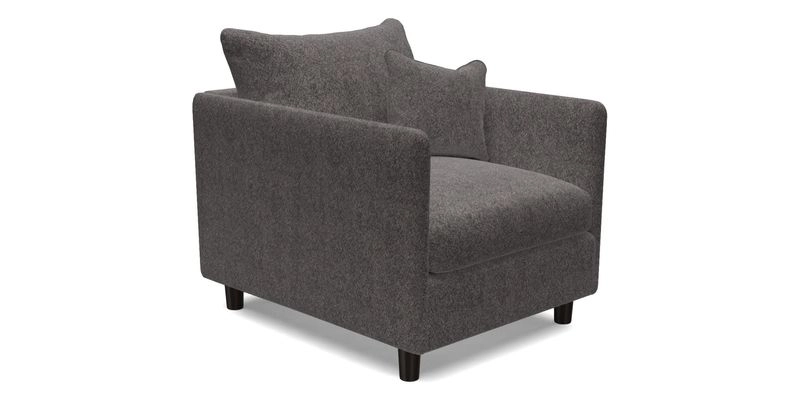 Madehurst Chair in Two Tone Plain Biscuit. Loose cover option available