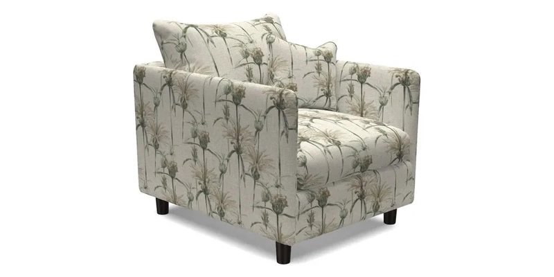 Madehurst Chair in Two Tone Plain Biscuit. Loose cover option available