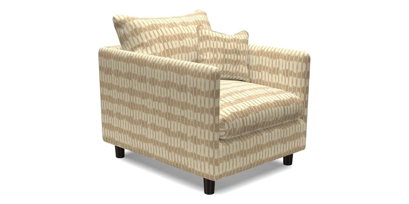 Madehurst Chair in Two Tone Plain Biscuit. Loose cover option available