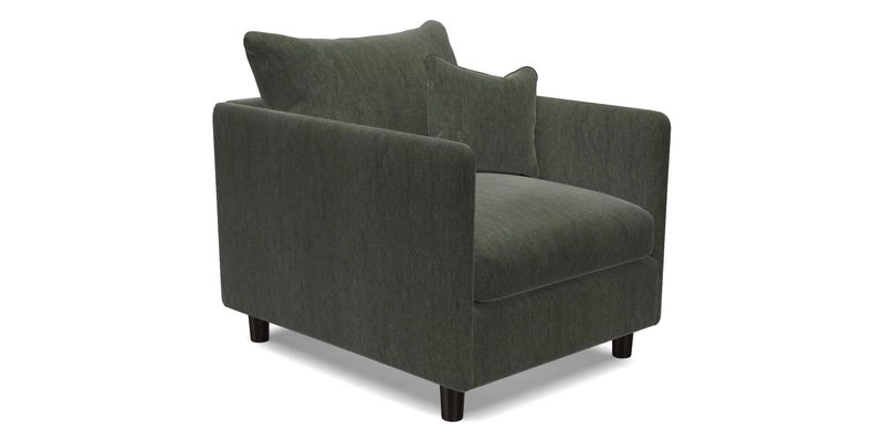 Madehurst Chair in Two Tone Plain Biscuit. Loose cover option available