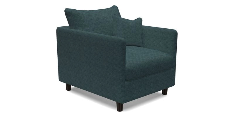 Madehurst Chair in Two Tone Plain Biscuit. Loose cover option available