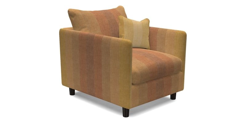 Madehurst Chair in Two Tone Plain Biscuit. Loose cover option available