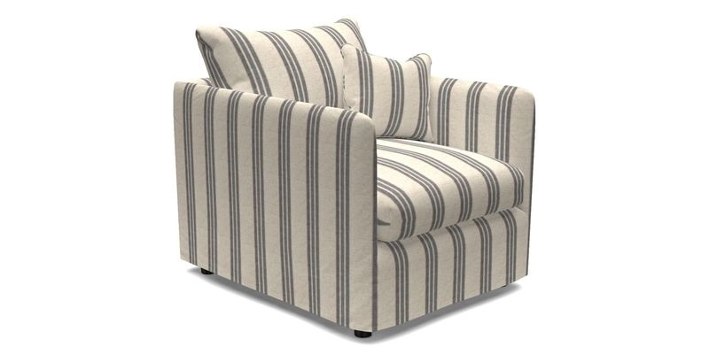 Madehurst Chair in Two Tone Plain Biscuit. Loose cover option available