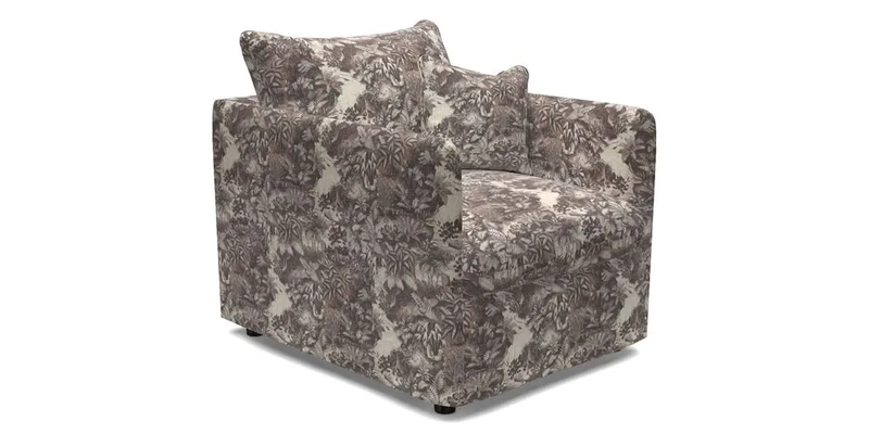 Madehurst Chair in Two Tone Plain Biscuit. Loose cover option available