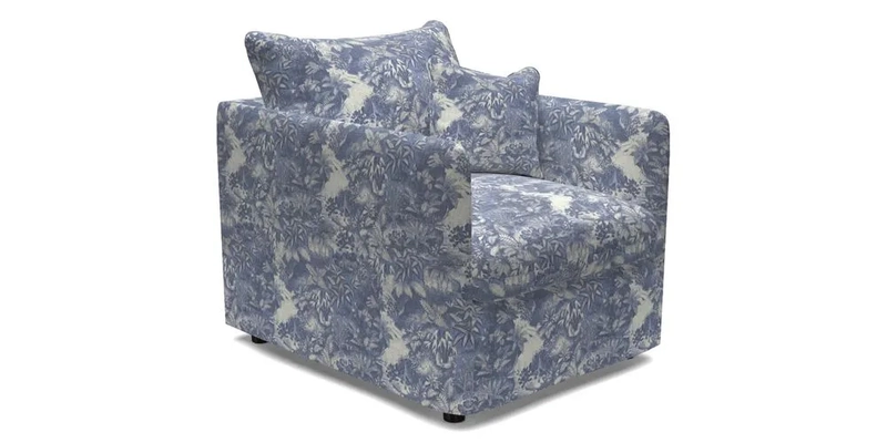 Madehurst Chair in Two Tone Plain Biscuit. Loose cover option available