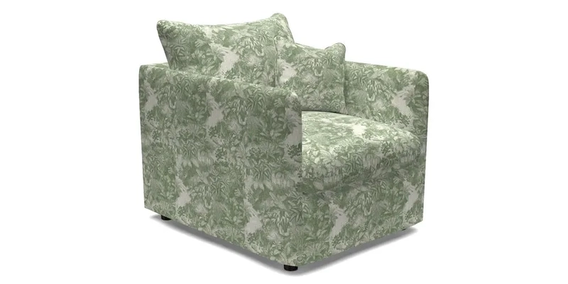 Madehurst Chair in Two Tone Plain Biscuit. Loose cover option available