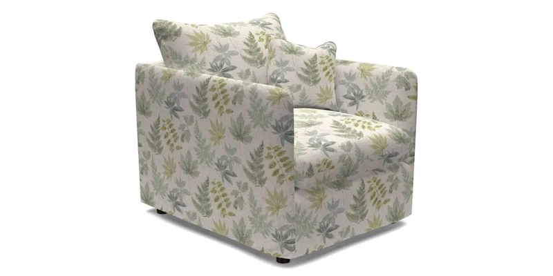 Madehurst Chair in Two Tone Plain Biscuit. Loose cover option available