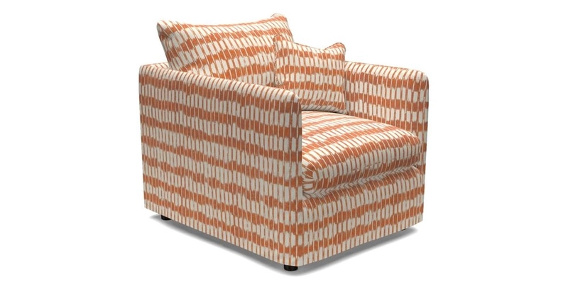 Madehurst Chair in Two Tone Plain Biscuit. Loose cover option available