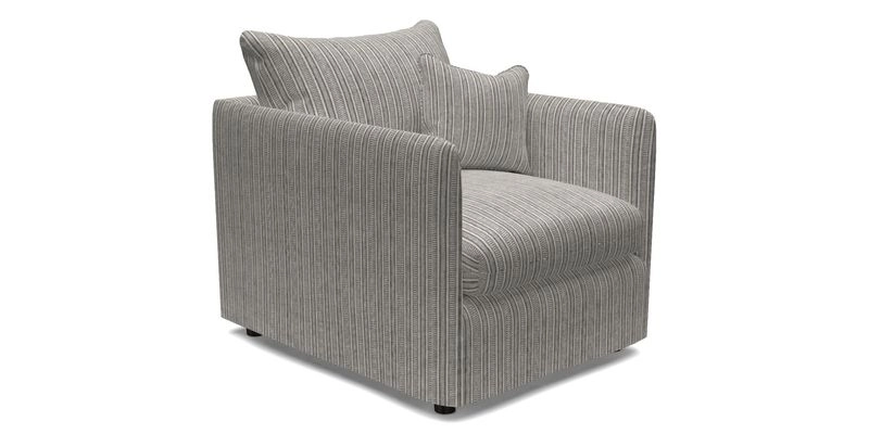 Madehurst Chair in Two Tone Plain Biscuit. Loose cover option available