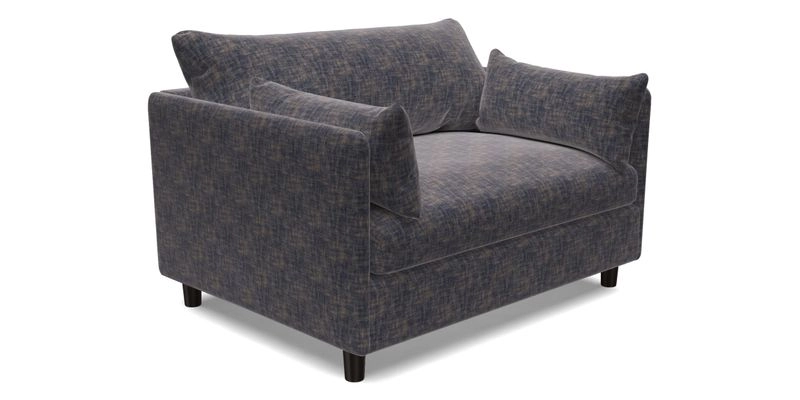 Madehurst Snuggler in Two Tone Plain Biscuit. Loose cover option available