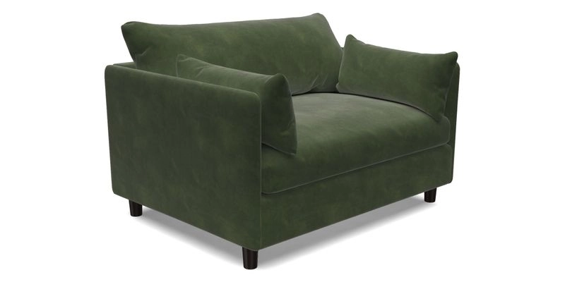 Madehurst Snuggler in Two Tone Plain Biscuit. Loose cover option available