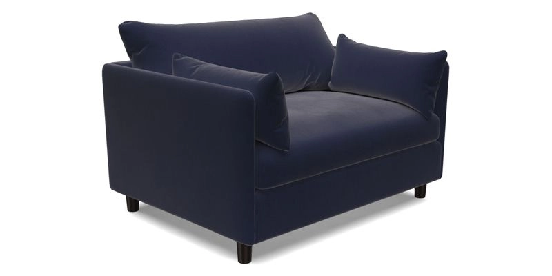 Madehurst Snuggler in Two Tone Plain Biscuit. Loose cover option available