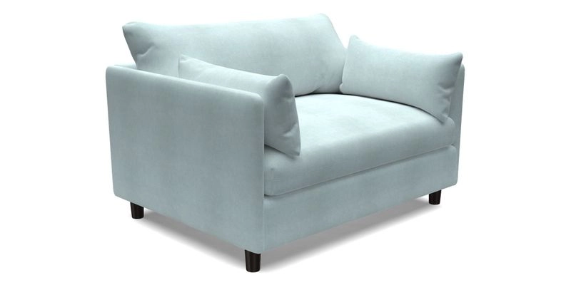 Madehurst Snuggler in Two Tone Plain Biscuit. Loose cover option available
