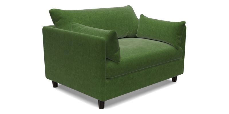 Madehurst Snuggler in Two Tone Plain Biscuit. Loose cover option available