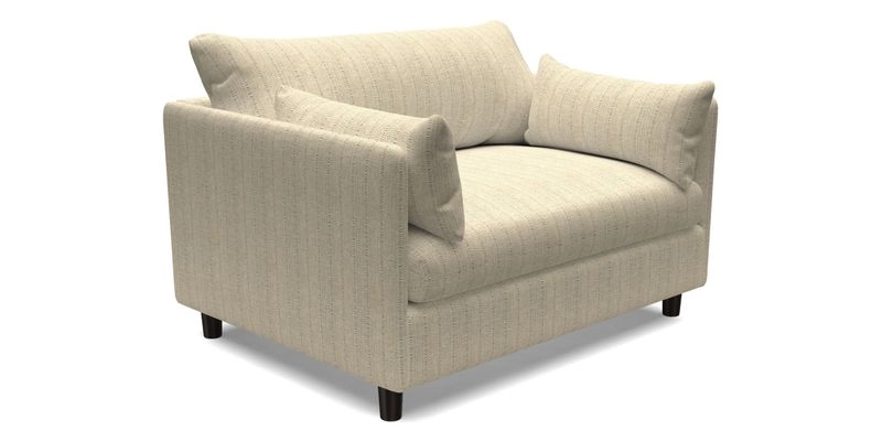 Madehurst Snuggler in Two Tone Plain Biscuit. Loose cover option available