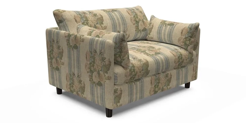 Madehurst Snuggler in Two Tone Plain Biscuit. Loose cover option available