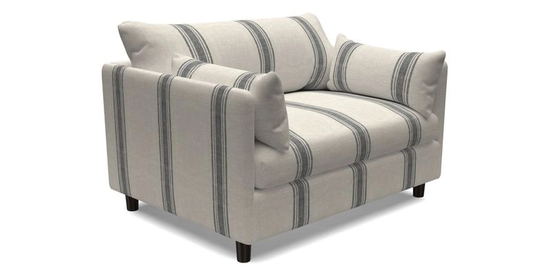 Madehurst Snuggler in Two Tone Plain Biscuit. Loose cover option available