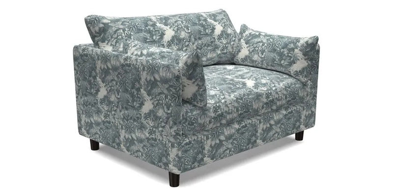 Madehurst Snuggler in Two Tone Plain Biscuit. Loose cover option available