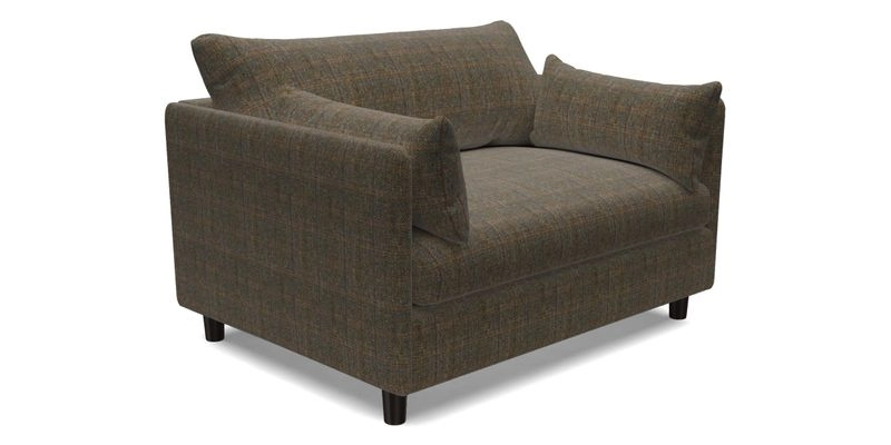 Madehurst Snuggler in Two Tone Plain Biscuit. Loose cover option available
