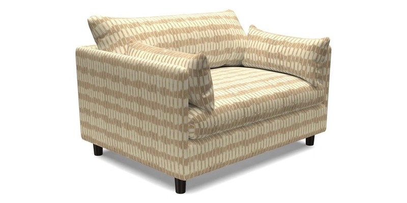 Madehurst Snuggler in Two Tone Plain Biscuit. Loose cover option available