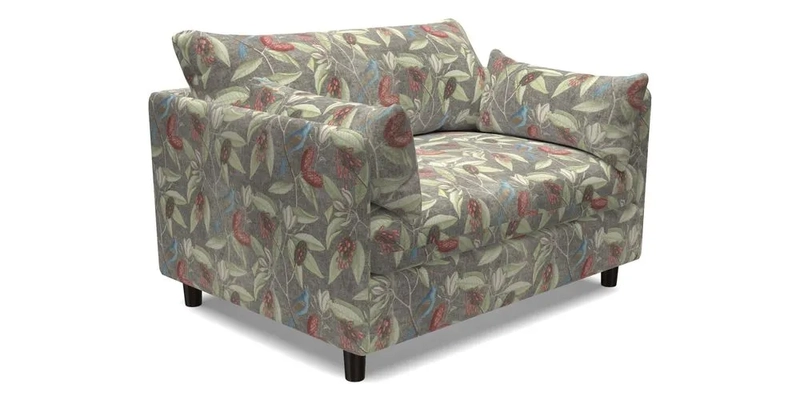 Madehurst Snuggler in Two Tone Plain Biscuit. Loose cover option available