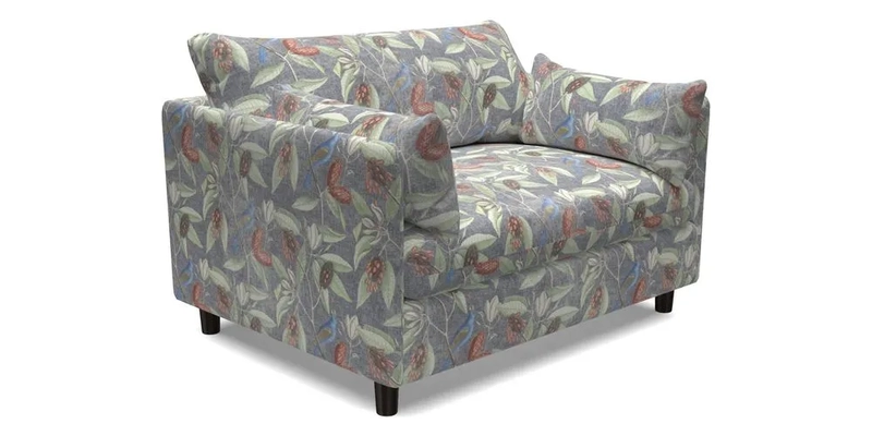 Madehurst Snuggler in Two Tone Plain Biscuit. Loose cover option available