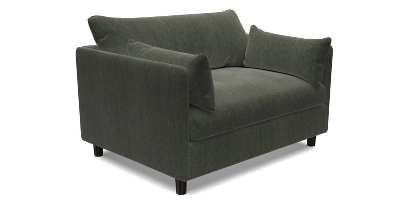 Madehurst Snuggler in Two Tone Plain Biscuit. Loose cover option available