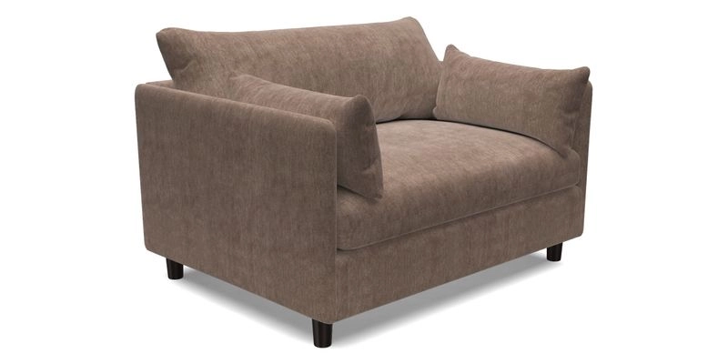 Madehurst Snuggler in Two Tone Plain Biscuit. Loose cover option available