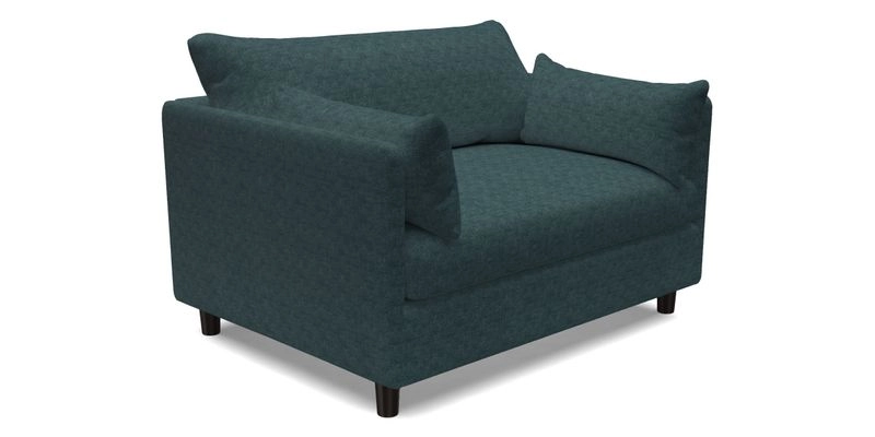 Madehurst Snuggler in Two Tone Plain Biscuit. Loose cover option available